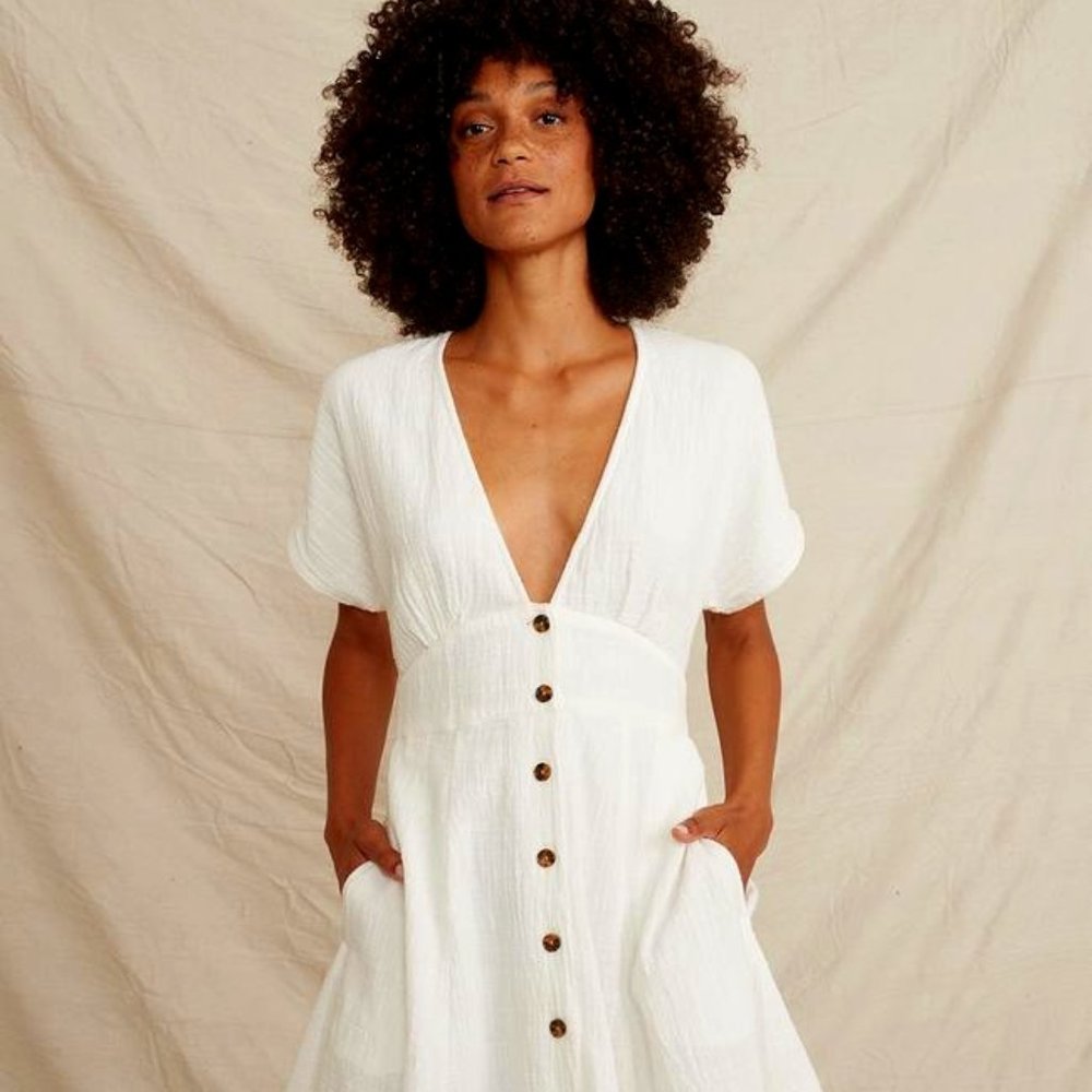 Marine Layer Camila Dress White